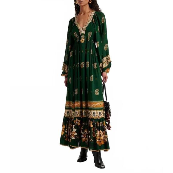 FARM RIO Dresses & Skirts - NEW FARM RIO ayla maxi dress in green